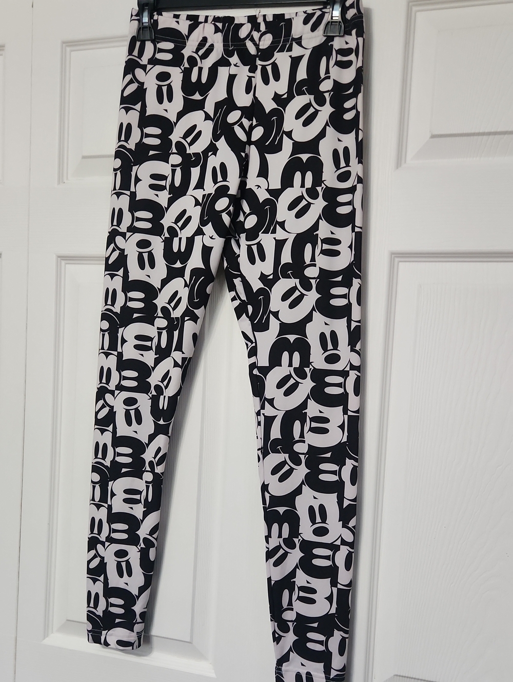 Disney Black & White Mickey Faces Leggings